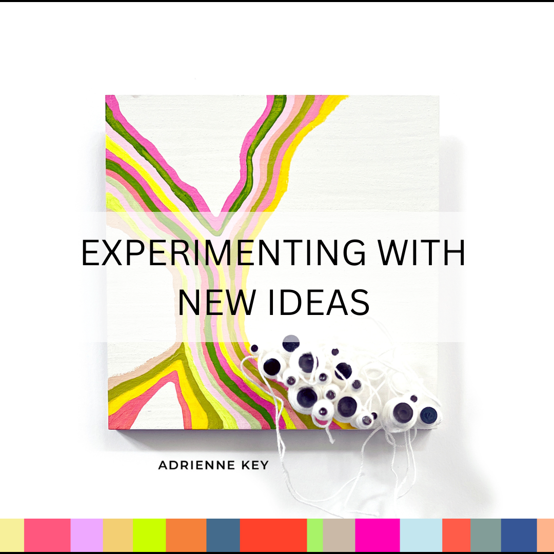 colorful artwork and written, experimenting with new ideas